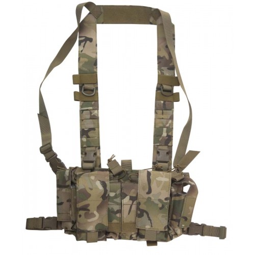 Kombat UK Delta High Capacity Chest Rig (ATP), The Delta High Capacity Chest Rig – BTP is a versatile and adaptable rig designed for efficient load carrying in training and field environments